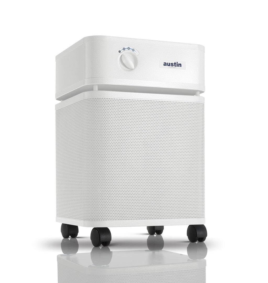 White Austin Air HealthMate Air Purifier Hero Image