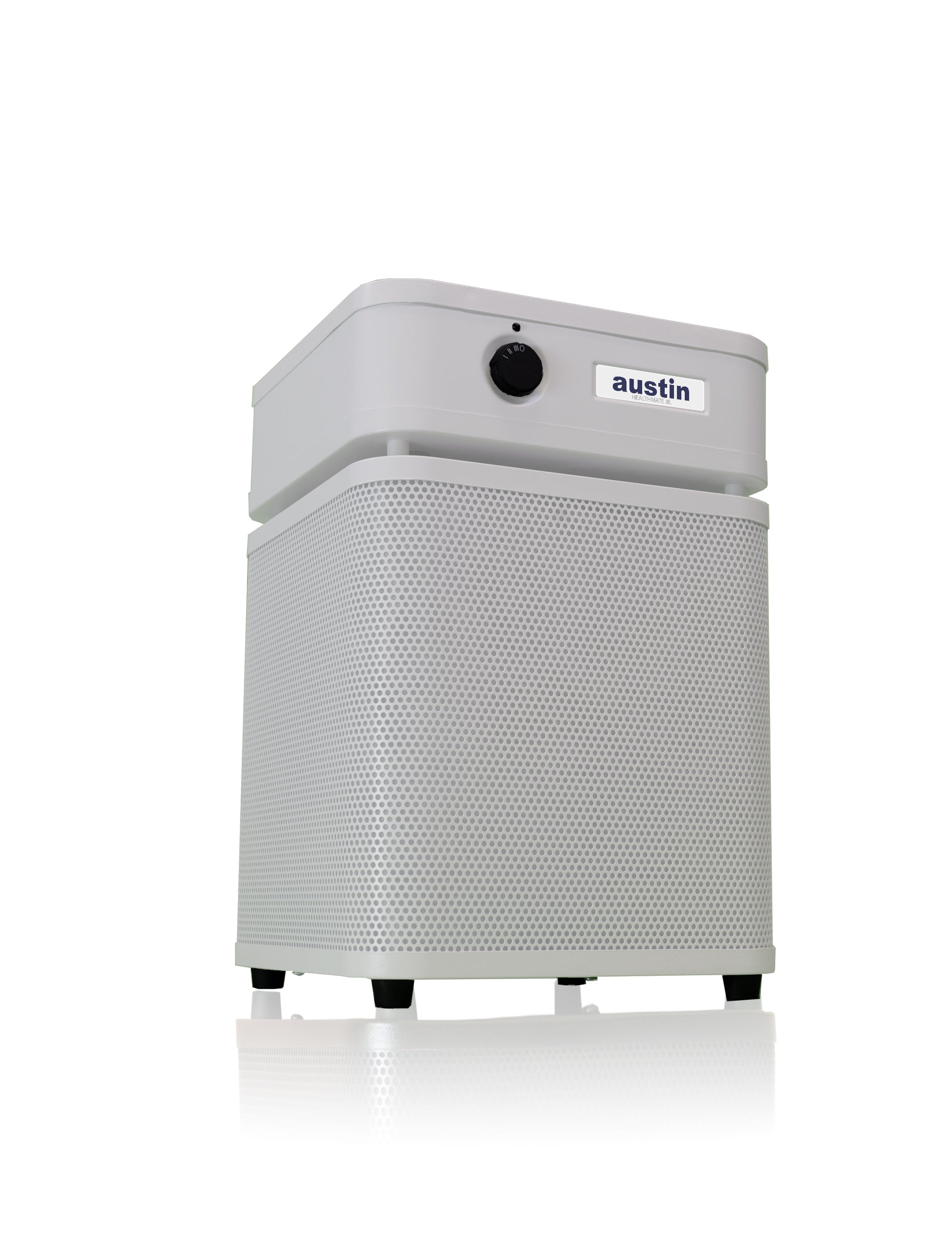 White Austin Air HealthMate Junior Air Purifier Hero